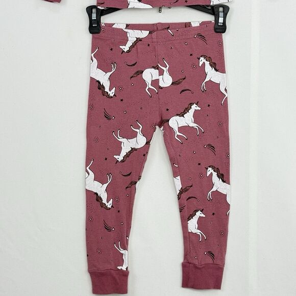 Carter's PJ Set Long Sleeve Shirt & Pants Set Unicorn Pink Girls Toddler 2T/2A - Picture 7 of 16